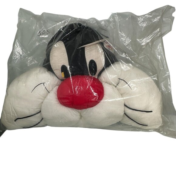 Vintage Play By Play Looney Tunes Sylvester Cat Nylon Plush Pillow Puffalump - Picture 1 of 12